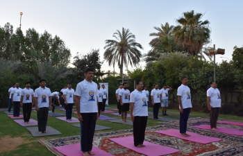 Embassy of India, Baghdad organized the curtain raiser event on 12th June 2022 in the run up to International Day of Yoga, that will be celebrated on 21st June 2022